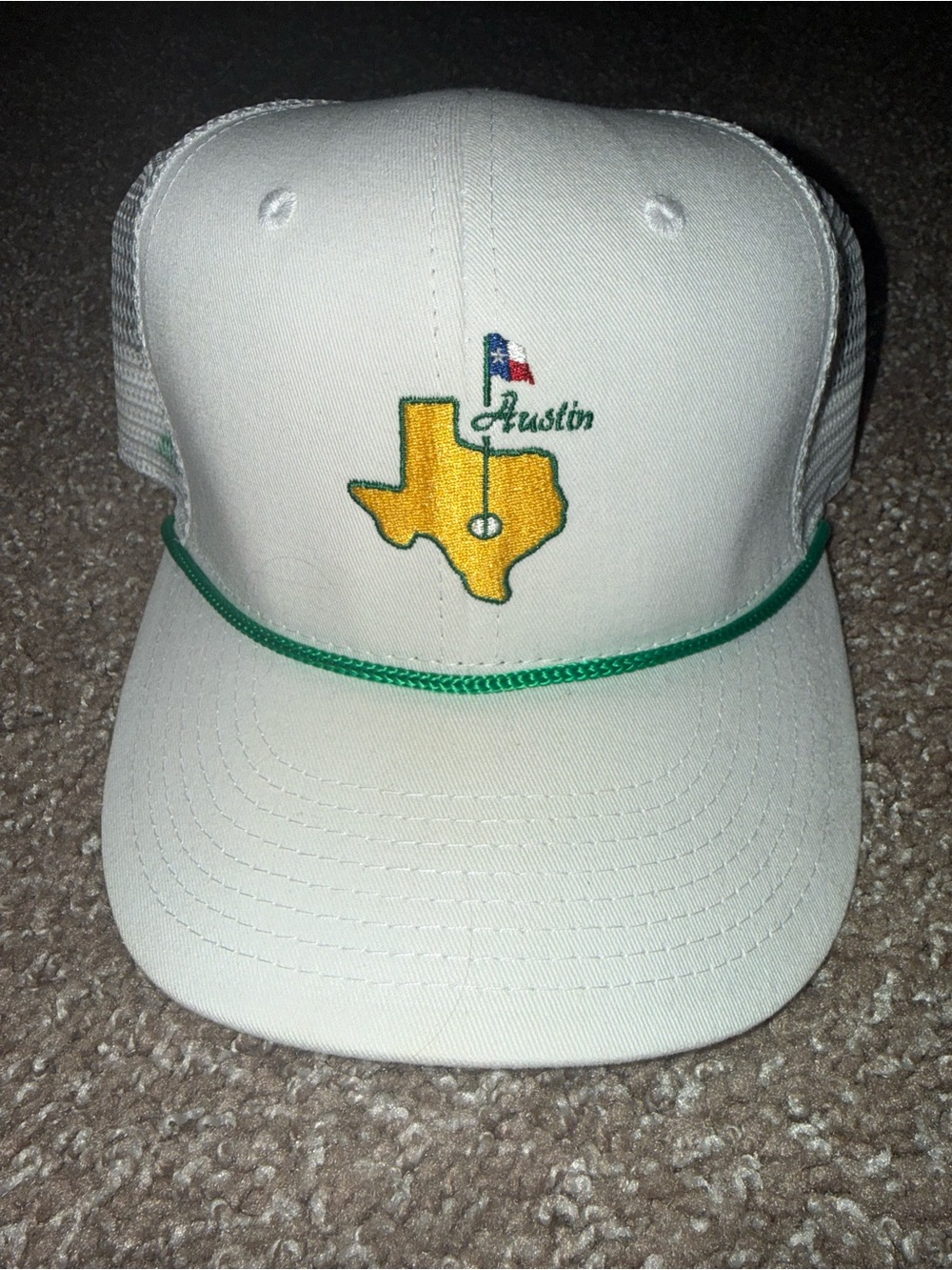 Austin Embroidered Yellow Texas Patch Trucker Hat